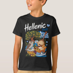 Camiseta Ideia de Roupa com a Bandeira Grega para Homens co