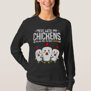 Camiseta Ideia de Senhora Louca de Galinha