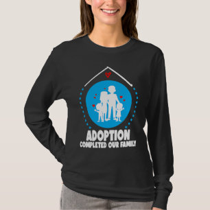 Camiseta Ideia de símbolo de adoção para família que adota