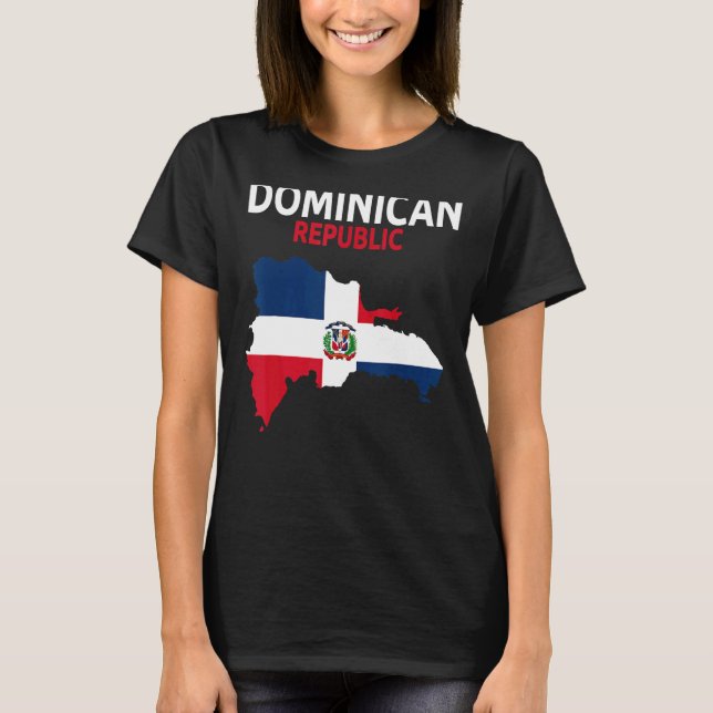 Camiseta Ideia de Sinalizador da República Dominicana para  (Frente)