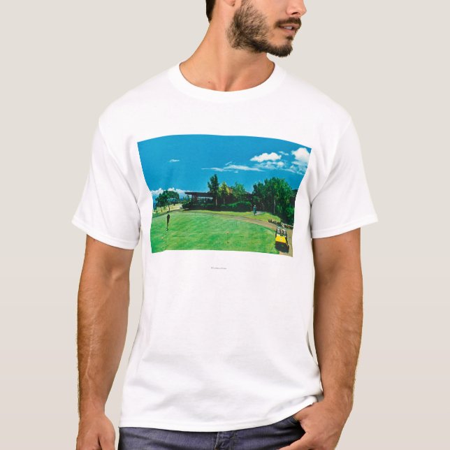Camiseta Ideia de um verde no golfe real de Kaanapali (Frente)