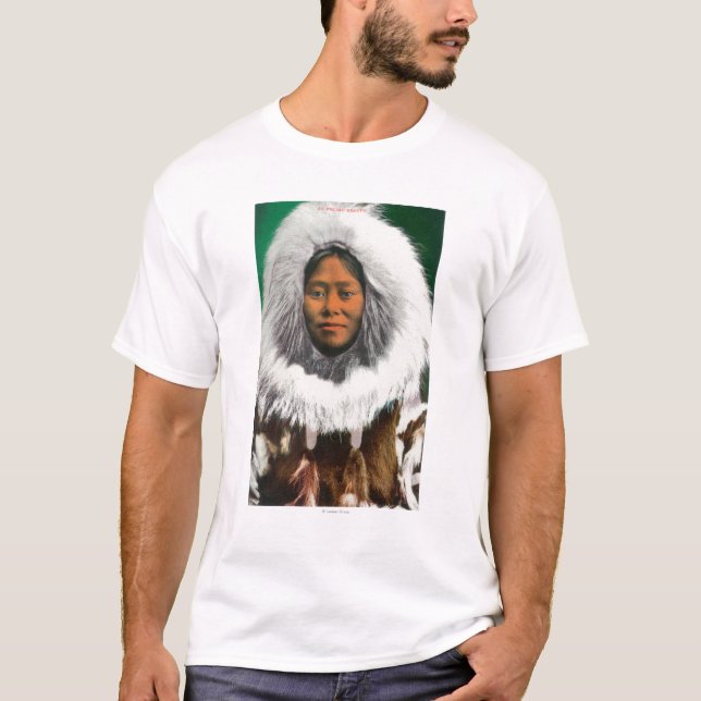 Camiseta Ideia de uma beleza Eskimo (Frente)