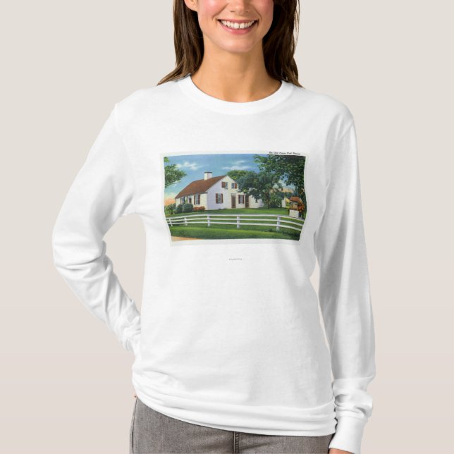 Camiseta Ideia de uma casa velha de Cape Cod (Frente)