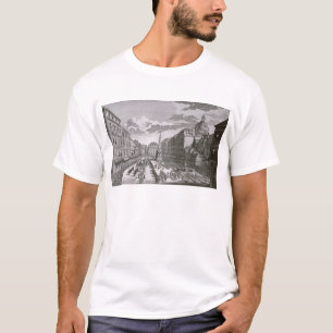 Camiseta Ideia de uma procissão no Graben