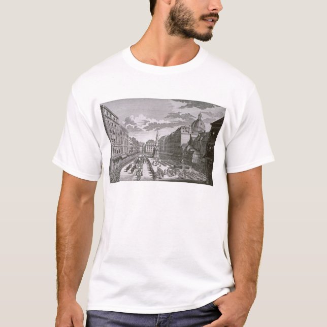 Camiseta Ideia de uma procissão no Graben (Frente)