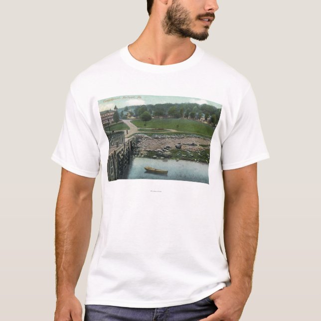 Camiseta Ideia de uma terra de acampamento (Frente)