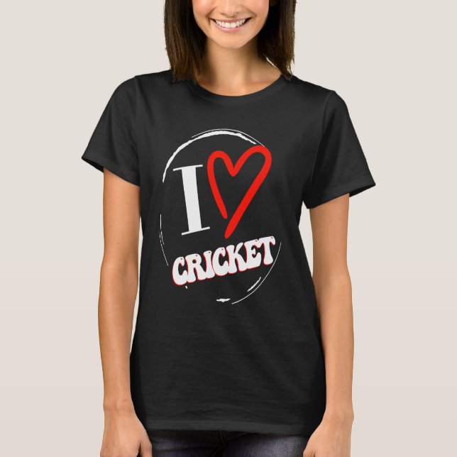 Camiseta Ideia divertida do críquete (Frente)