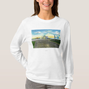 Camiseta Ideia do campo de Brainard, planos que aterram &