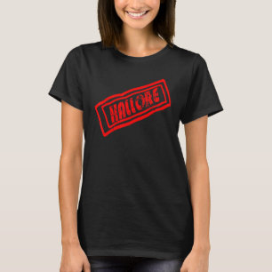 Camiseta Ideia do Carimbo Halle Saale Hello