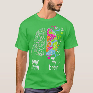 Camiseta Ideia do Cérebro da Neurodiversidade para o Autism