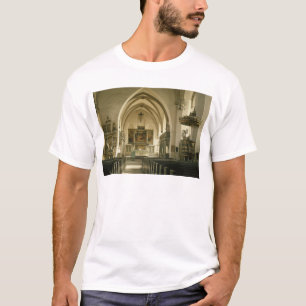 Camiseta Ideia do interior da igreja com