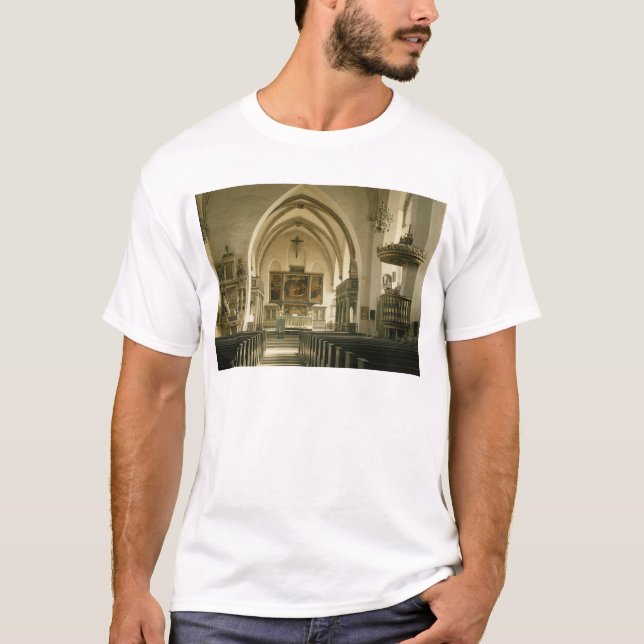 Camiseta Ideia do interior da igreja com (Frente)