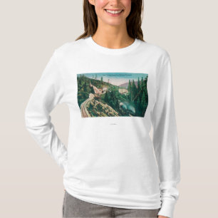 Camiseta Ideia do laço pacífico do sul Tunne da estrada d