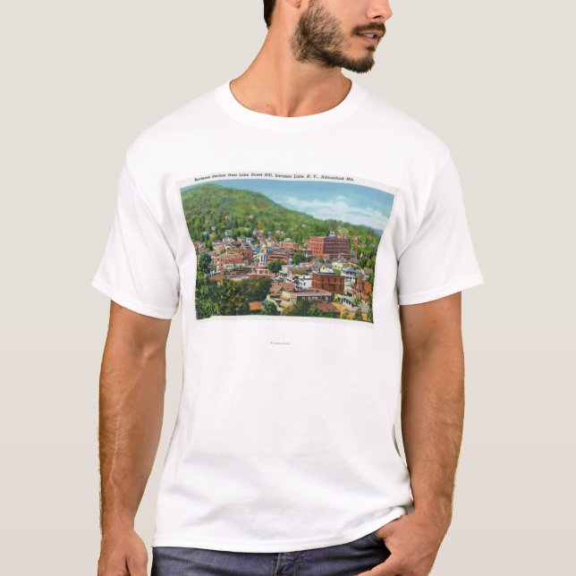 Camiseta Ideia do monte da rua do lago da seção do negócio (Frente)