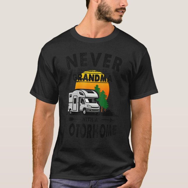 Camiseta Ideia do Motorhome para Avó e Proprietário de Camp (Frente)