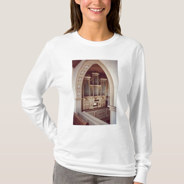 Camiseta Ideia do órgão na igreja em Rotha (Frente)