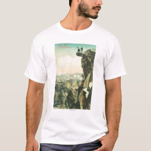 Camiseta Ideia do ponto da geleira que olha sobre Yosemite
