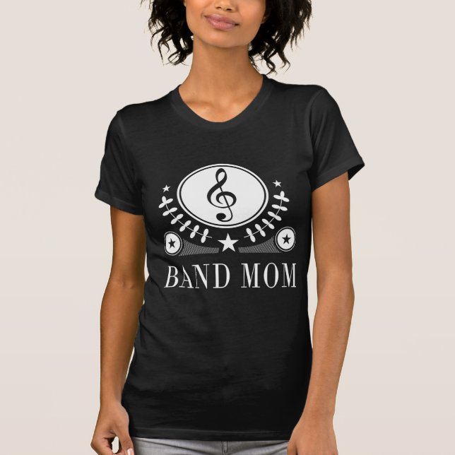 Camiseta Ideia do presente da mamã da banda (Frente)