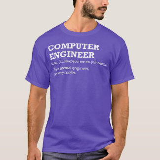 Camiseta Ideia do presente do Engenheiro do computador para
