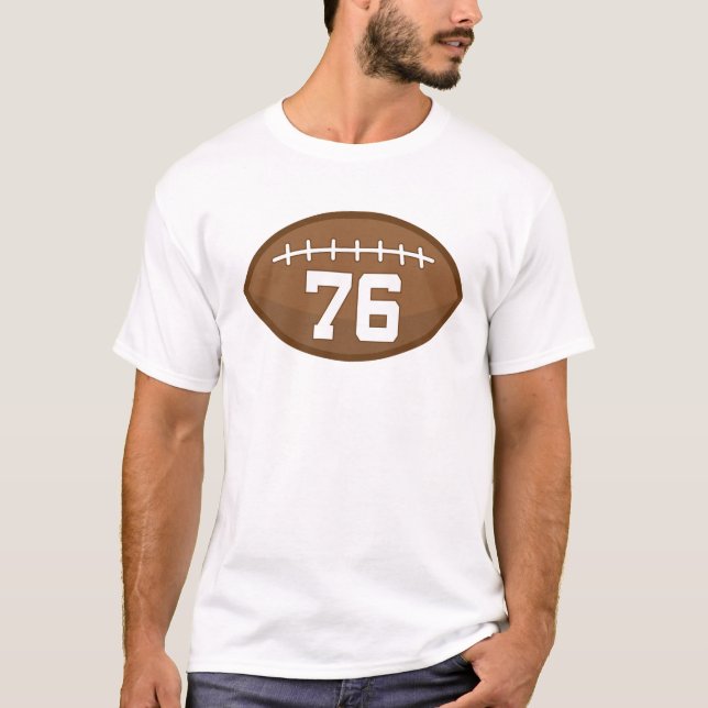 Camiseta Ideia do presente do número 76 do jérsei do (Frente)