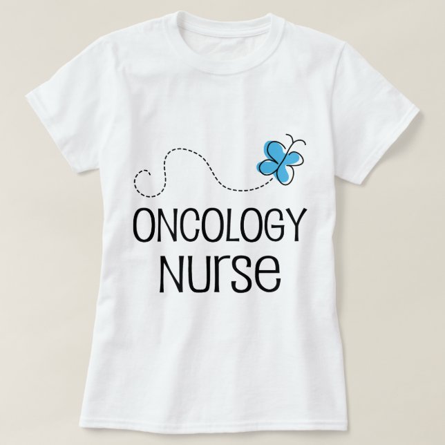 Camiseta Ideia do presente para a enfermeira da oncologia (Frente do Design)