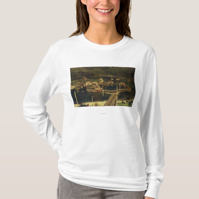 Camiseta Ideia do sul da parcela de distrito da residência (Frente)