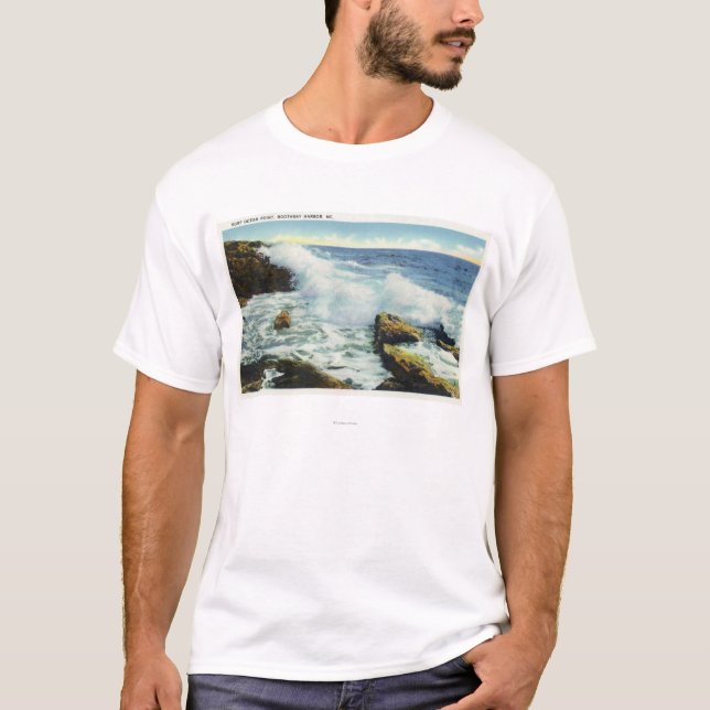 Camiseta Ideia do surf no ponto do oceano (Frente)