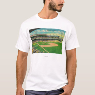 Camiseta Ideia dos Bleachers da primeira base do campo de