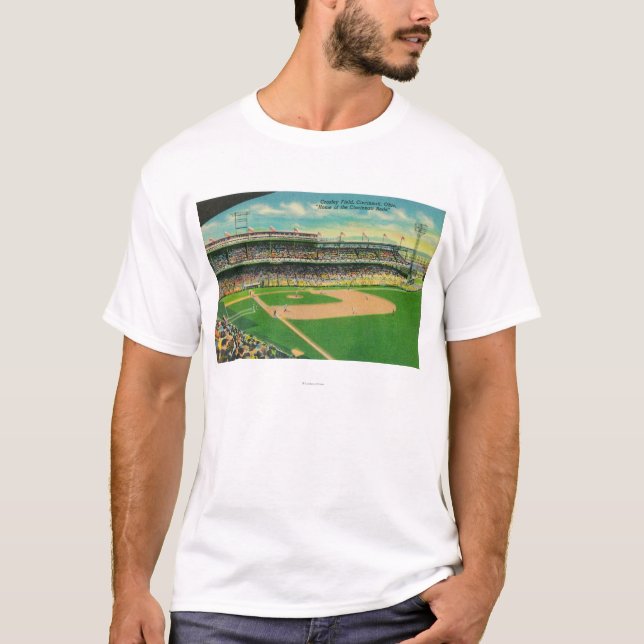 Camiseta Ideia dos Bleachers da primeira base do campo de (Frente)