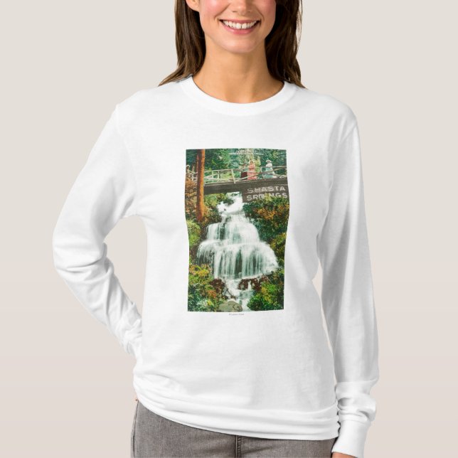 Camiseta Ideia dos primaveras mais baixos de FallsShasta, (Frente)