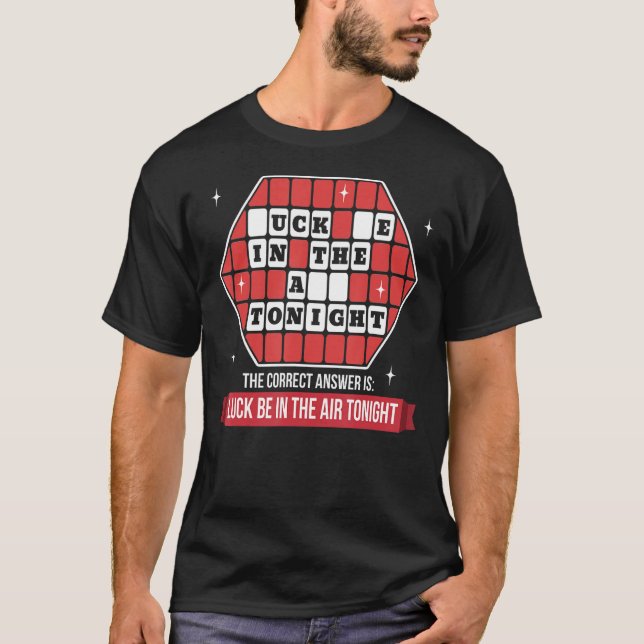 Camiseta Ideia Engraçada de Adulto, quebra-cabeça de Humor  (Frente)