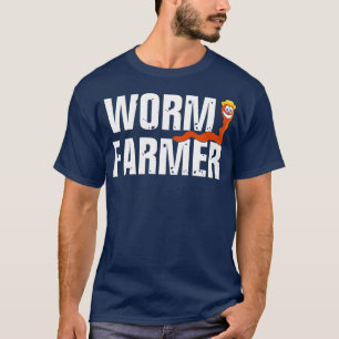 Camiseta Ideia Engraçada De Fazenda De Verme Para Os Agricu
