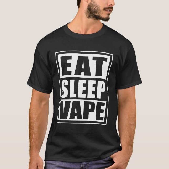 Camiseta Ideia Engraçada de Presente de Vape (Frente)