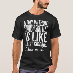 Camiseta Ideia engraçada do Skittles finlandês