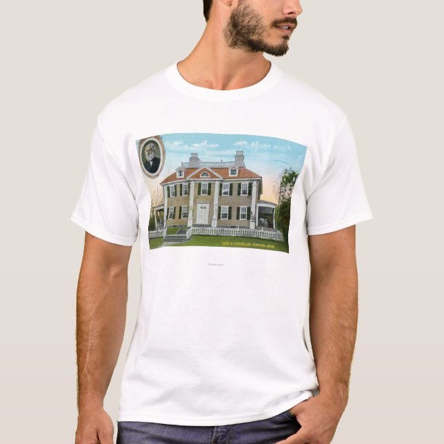 Camiseta Ideia exterior da casa de Longfellow # 2 (Frente)