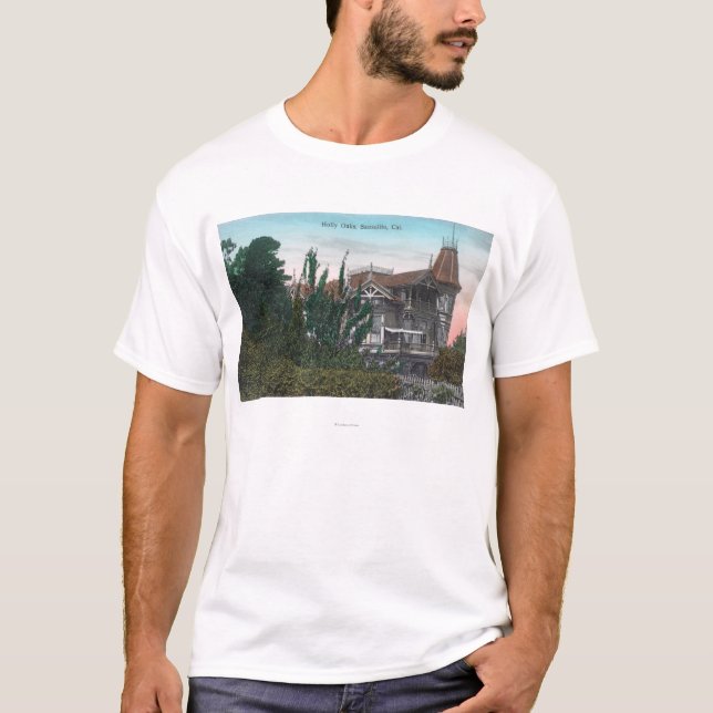 Camiseta Ideia exterior da construção dos carvalhos do (Frente)