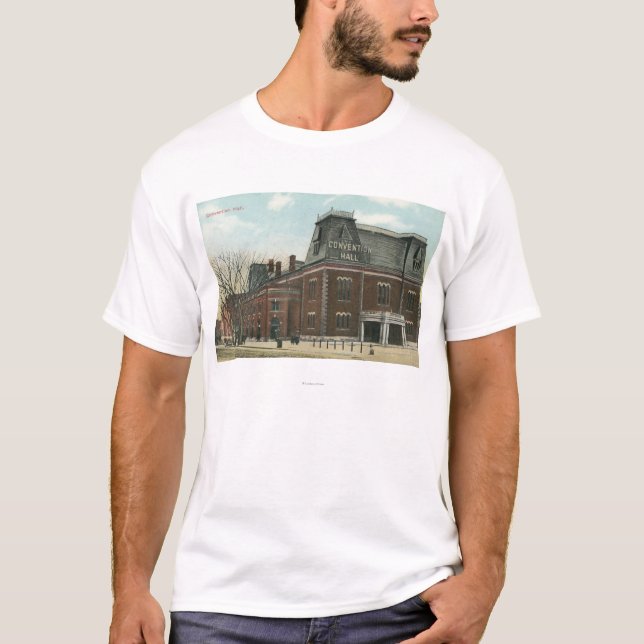 Camiseta Ideia exterior da convenção salão (Frente)