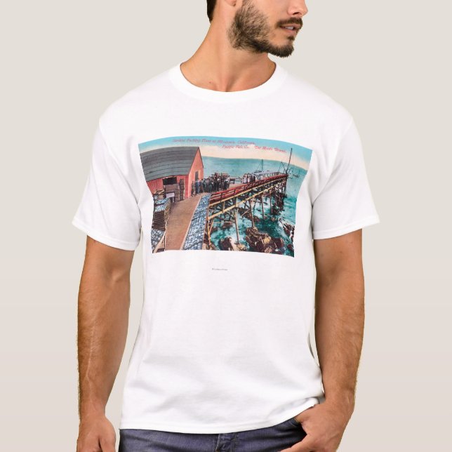 Camiseta Ideia exterior da embalagem da sardinha de Del (Frente)