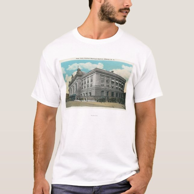 Camiseta Ideia exterior da estação de estrada de ferro (Frente)