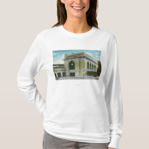Camiseta Ideia exterior da estação de estrada de ferro 2