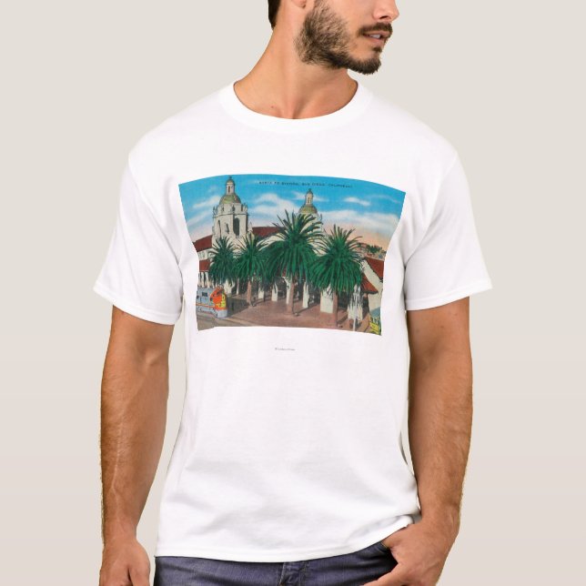 Camiseta Ideia exterior da estação de Santa Fé (Frente)