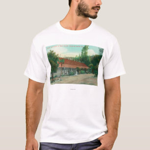 Camiseta Ideia exterior do anexo e das terras do hotel