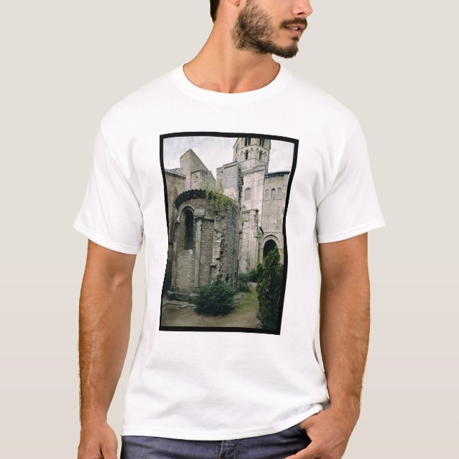 Camiseta Ideia exterior do apsidiole da abadia (Frente)
