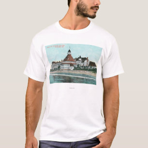 Camiseta Ideia exterior do del Coronado do hotel do cais