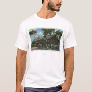 Camiseta Ideia exterior do Ft. Casas ocidentais e de bloco