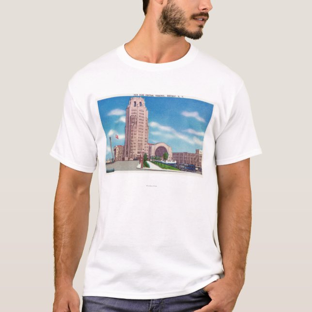 Camiseta Ideia exterior do terminal central Bldg de NY (Frente)