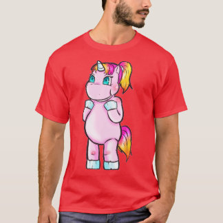 Camiseta Ideia Gift Gift Gift, Cinza-Rosa, Girly Rainbow