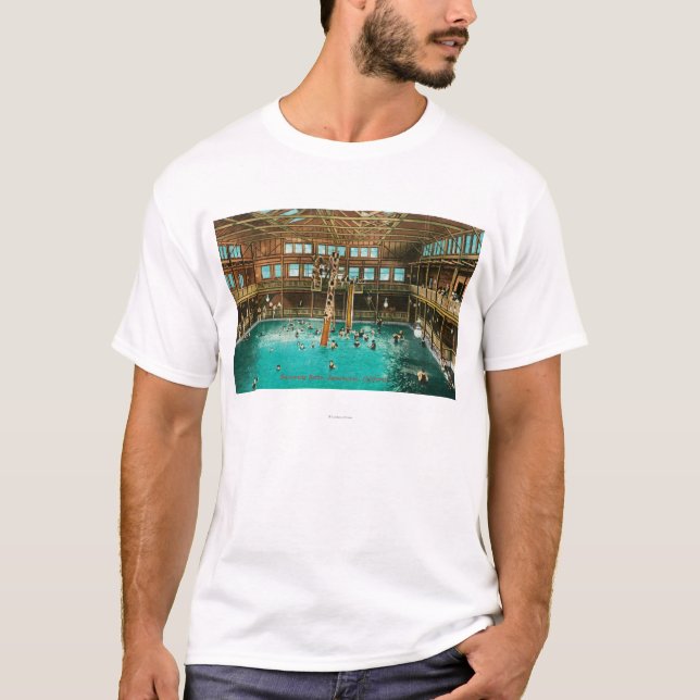 Camiseta Ideia interior dos banhos de natação (Frente)