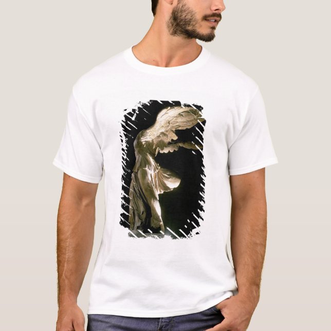 Camiseta Ideia lateral da vitória de Samothrace (Parian (Frente)