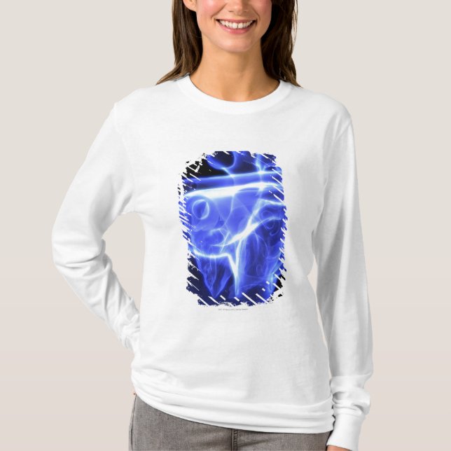Camiseta Ideia Luminescent do coração humano (Frente)